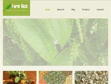 Tablet Screenshot of farmrichorganics.com